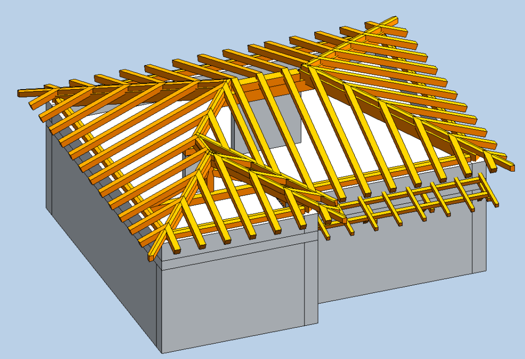 copertura in legno abitazione