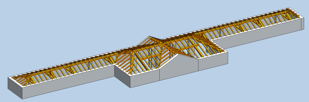 copertura in legno edificio monumentale