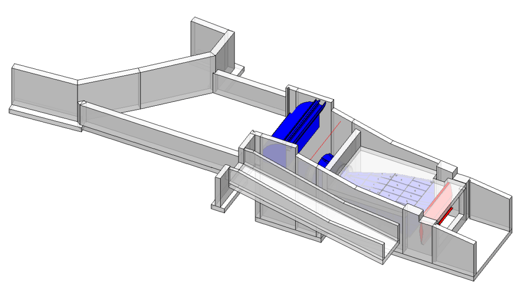 modellazione bim impianto idroelettrico in corpo traversa